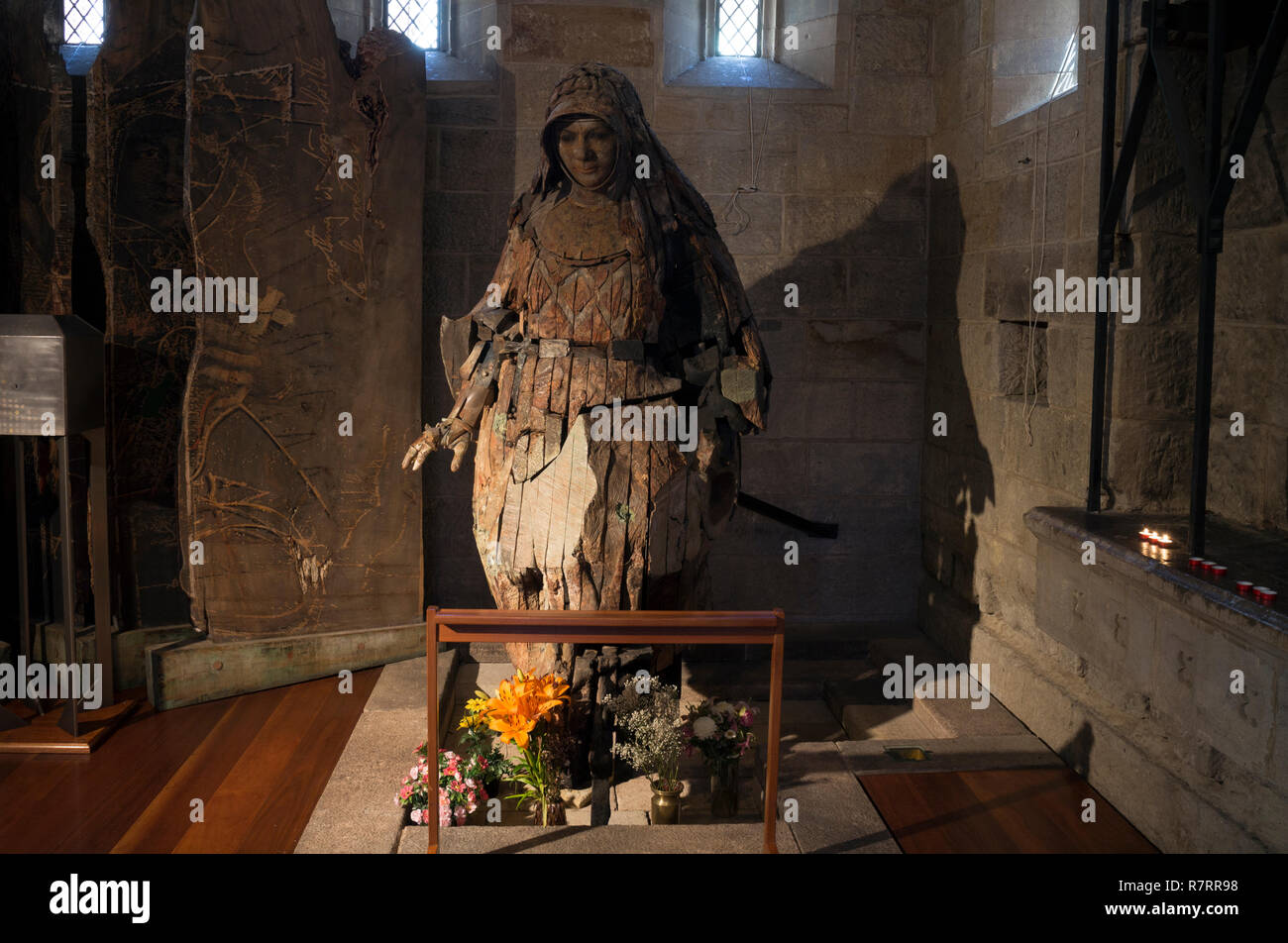 St Mary MacKillop statue, St. Stephen`s Chapel, Brisbane, Queensland, Australia Stock Photo
